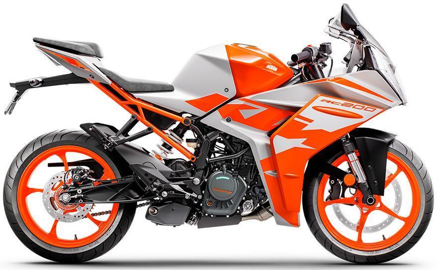 KTM RC 200 | red yellow mixed colour