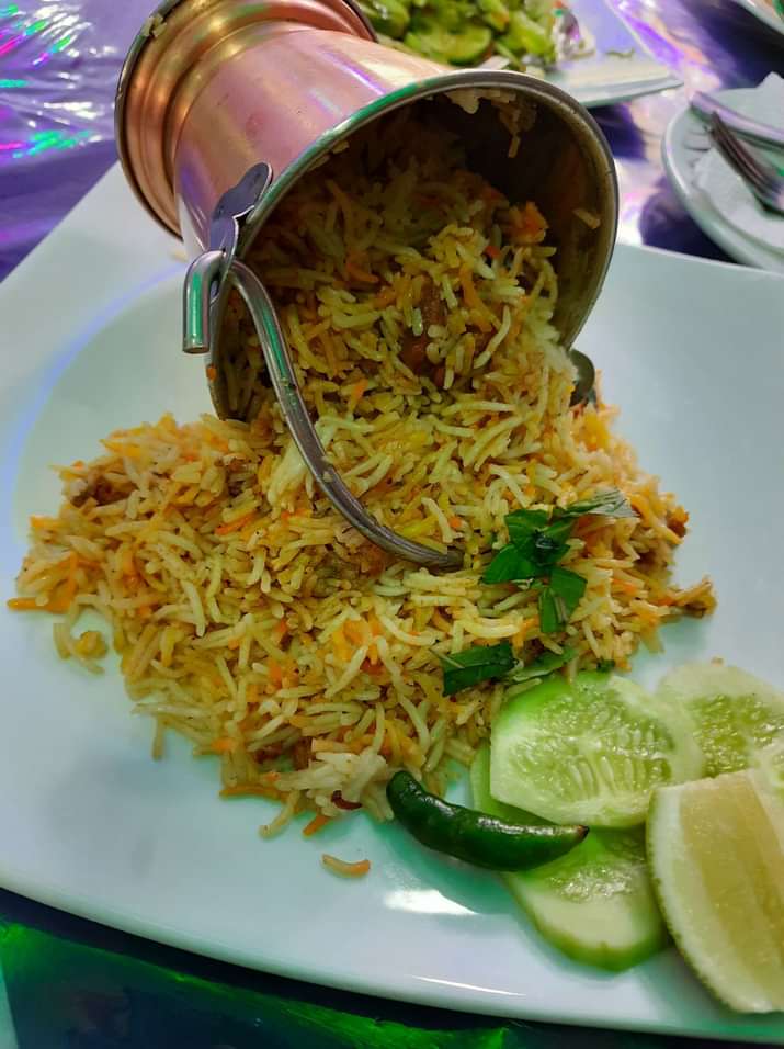 Hyderabadi Biryani in a Hotel