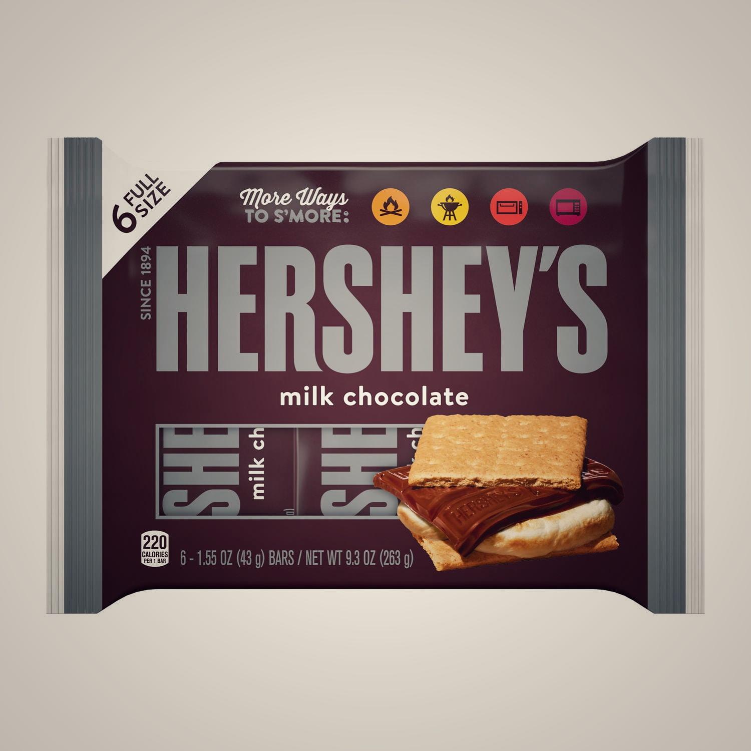 Hershey's Milk Chocolate with 6 full size