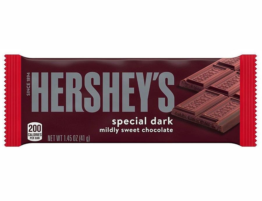 Hershey's Special Dark Mildly Sweet Chocolate 200 Calories per Bar