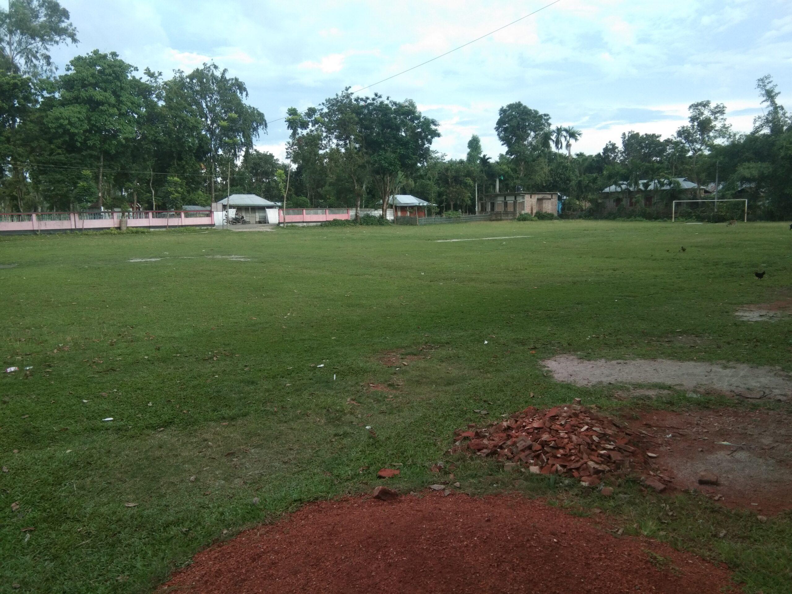 Playground field of the Baruahat Highschool